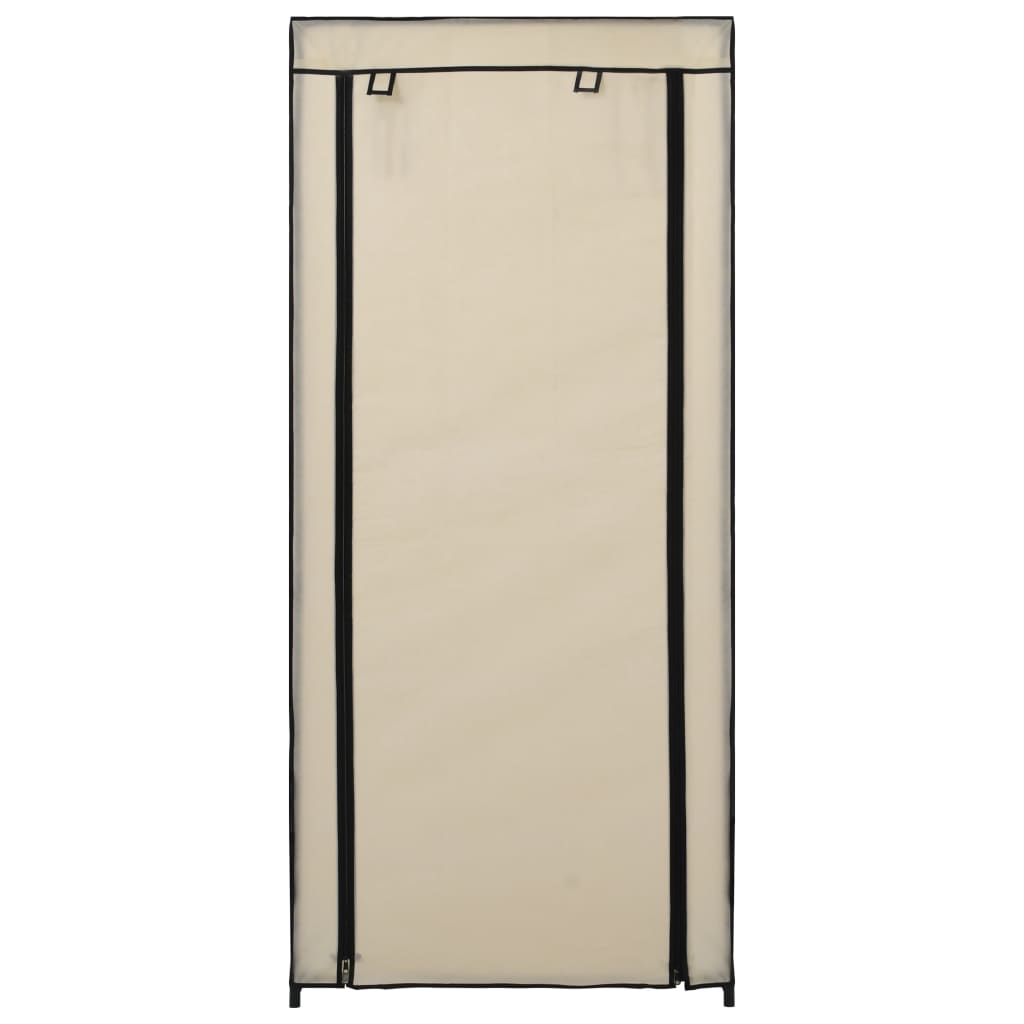 Vidaxl -Schuhschrank mit Abdeckung 58x28x106 cm Stoffcreme