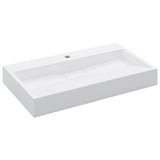 Vidaxl Wash -basin 80x46x11 cm Mineral Cast Marble Cast White