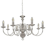 Vidaxl Chandier 8xe14 Silver Colored