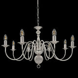 Vidaxl Chandier 8xe14 Silver Colored