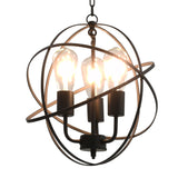 Vidaxl hanging lamp around 3xe27 black