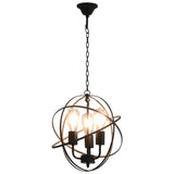 Vidaxl hanging lamp around 3xe27 black