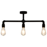 Vidaxl stropní lampa 3xe27 černá