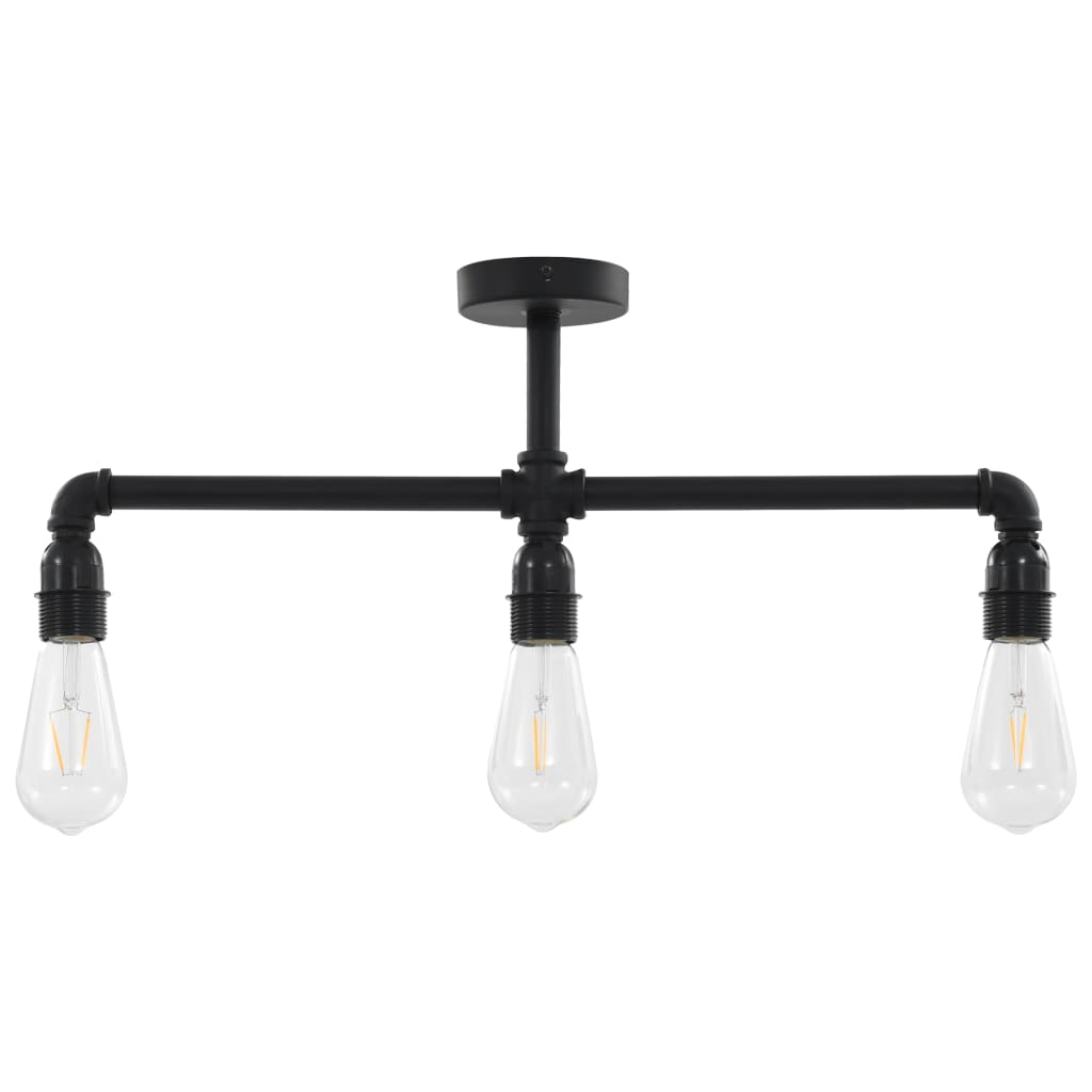 Vidaxl stropní lampa 3xe27 černá