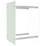 Vidaxl camino 40x35x60 cm di vetro bianco