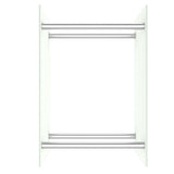 Vidaxl camino 40x35x60 cm di vetro bianco
