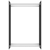Vidaxl krb 80x35x120 cm skleněná černá