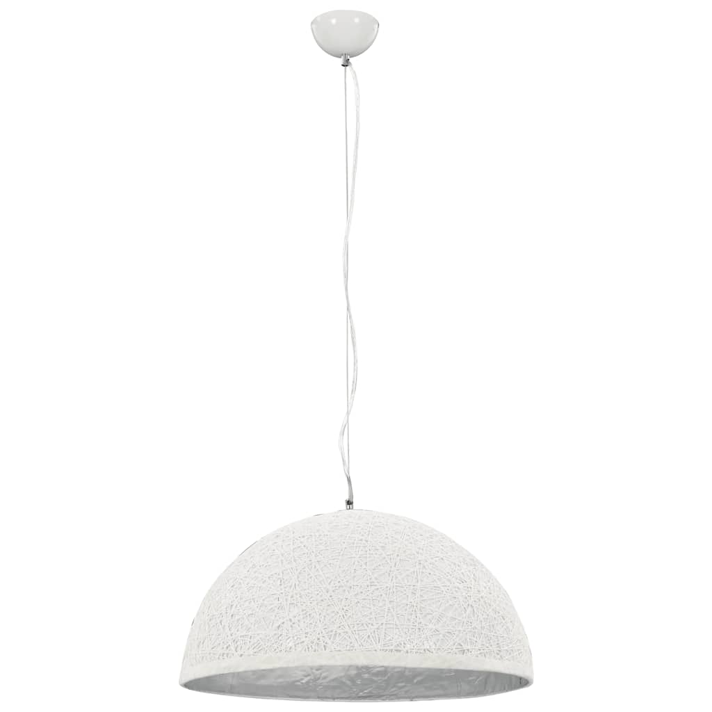 Vidaxl hanging lamp E27 Ø50 cm white and silver
