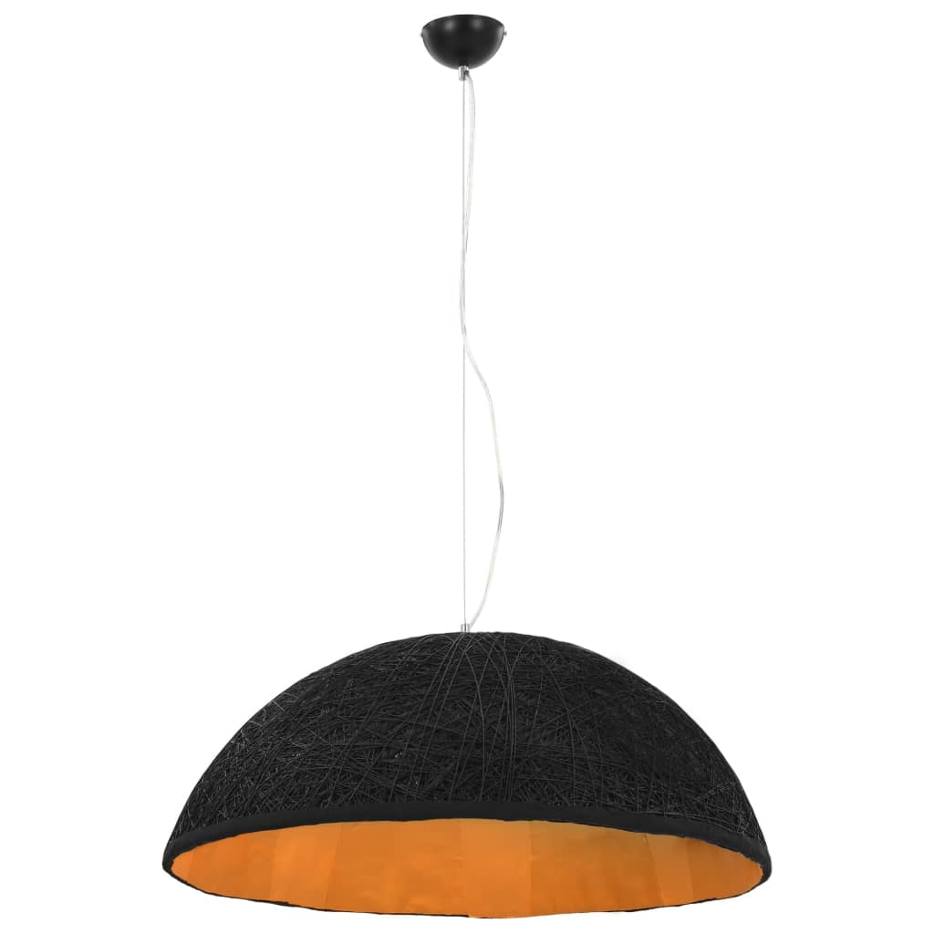 Vidaxl viseča svetilka e27 Ø70 cm črna in zlata