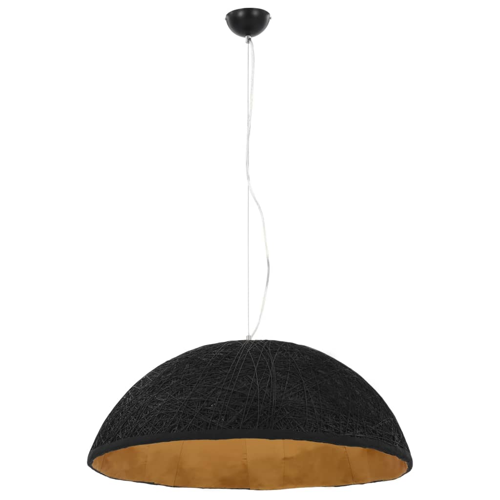 Vidaxl viseča svetilka e27 Ø70 cm črna in zlata