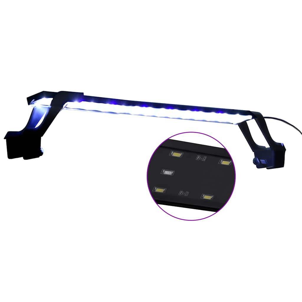 Aquarium svetilka vidaxl z objemki LED 55-70 cm modre in bele