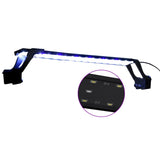 Aquarium svetilka vidaxl z objemki LED 55-70 cm modre in bele