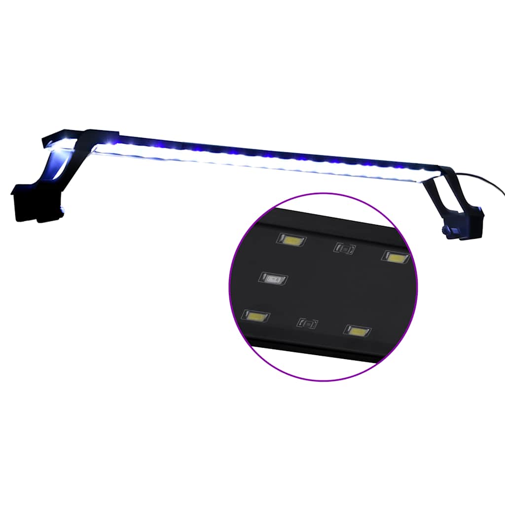 Vidaxl Aquarium Lamp con morsetti LED 75-90 cm blu e bianco