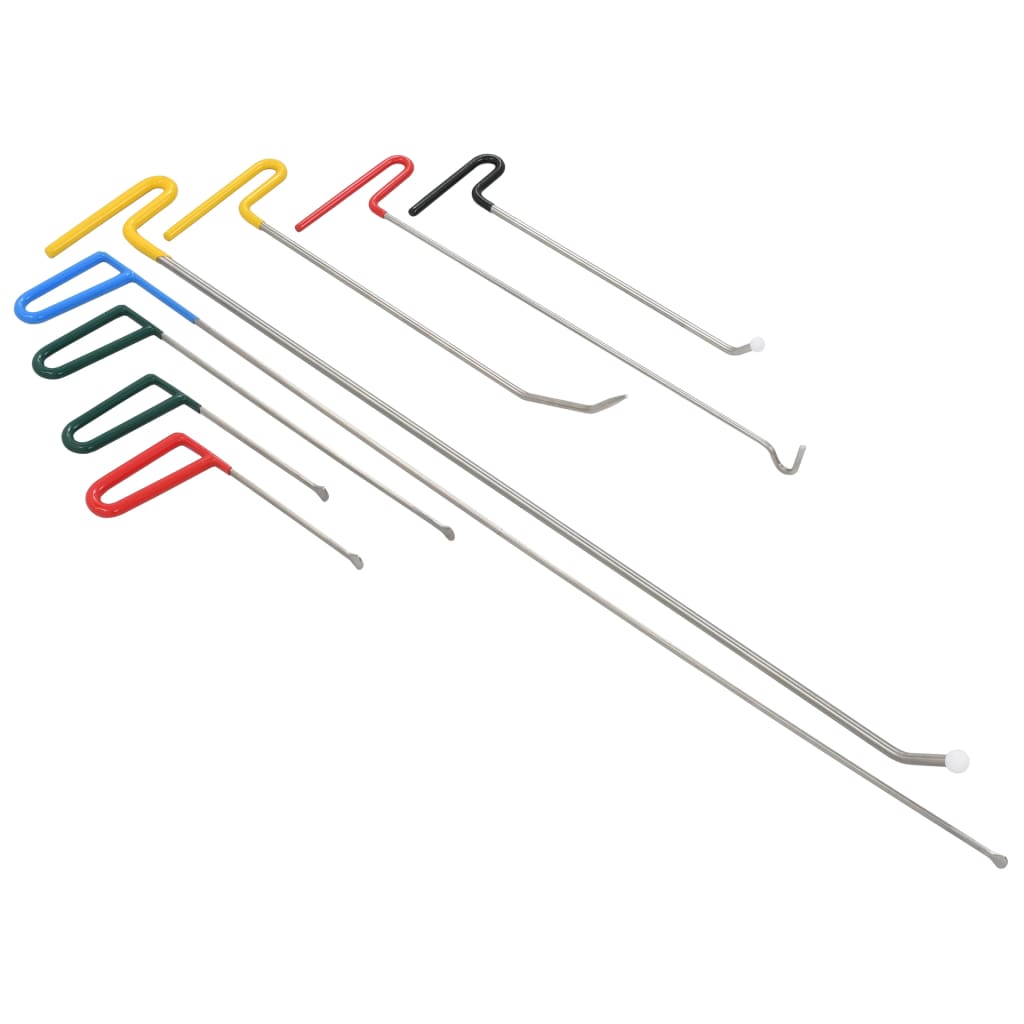 Vidaxl 8-piece dented set without spraying stainless steel