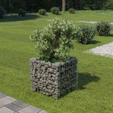 Vidaxl raised gabion planter 50x50x50 cm galvanized steel