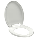 Vidaxl Toilette Sëtz soft-zou mam Quick-Fräilous Wäiss