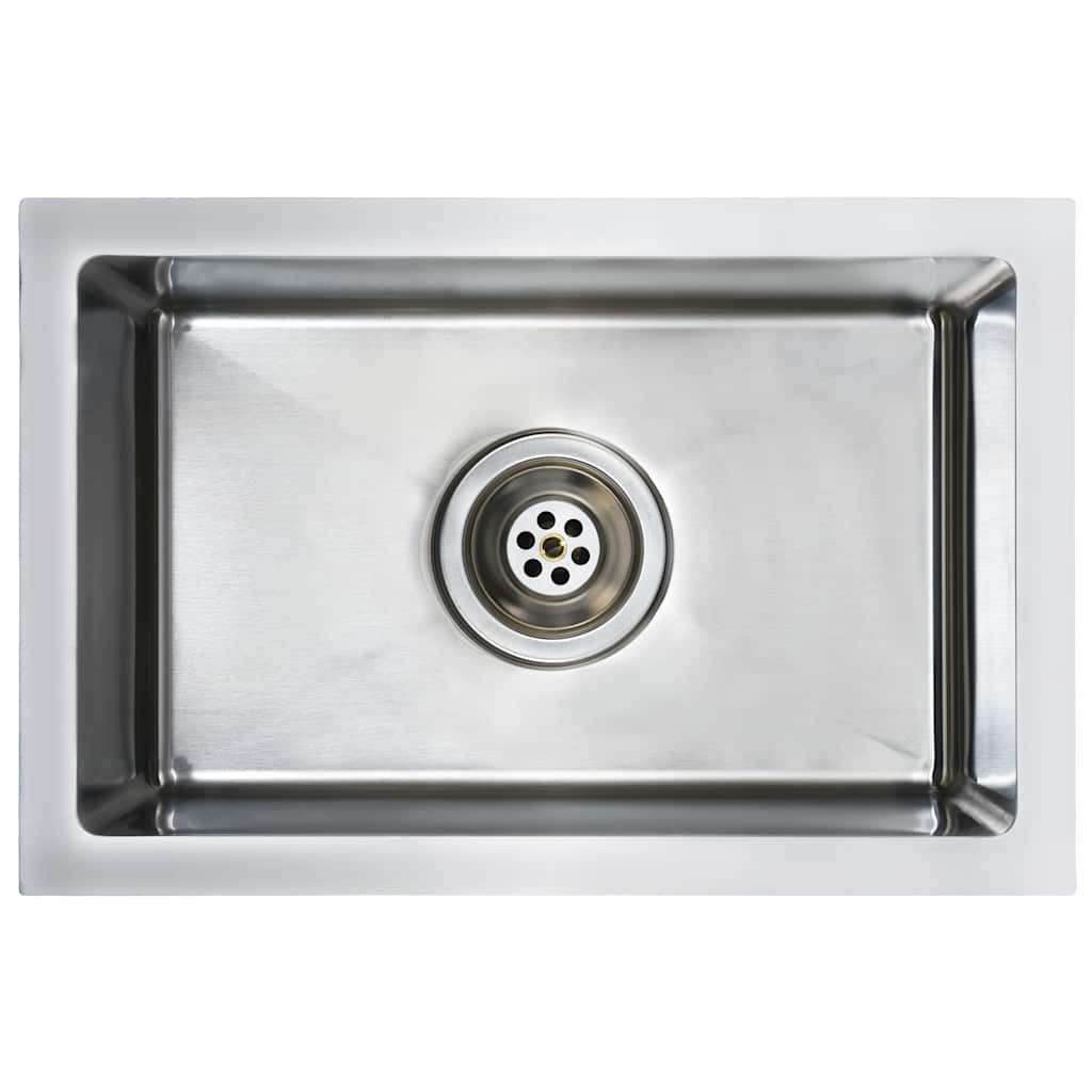 Vidaxl sink handmade stainless steel