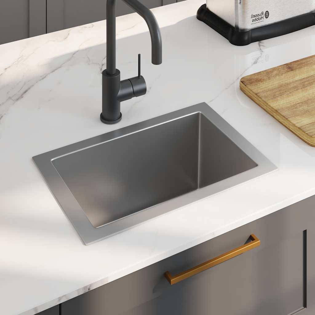 Vidaxl sink handmade stainless steel