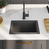 Vidaxl sink handmade stainless steel black
