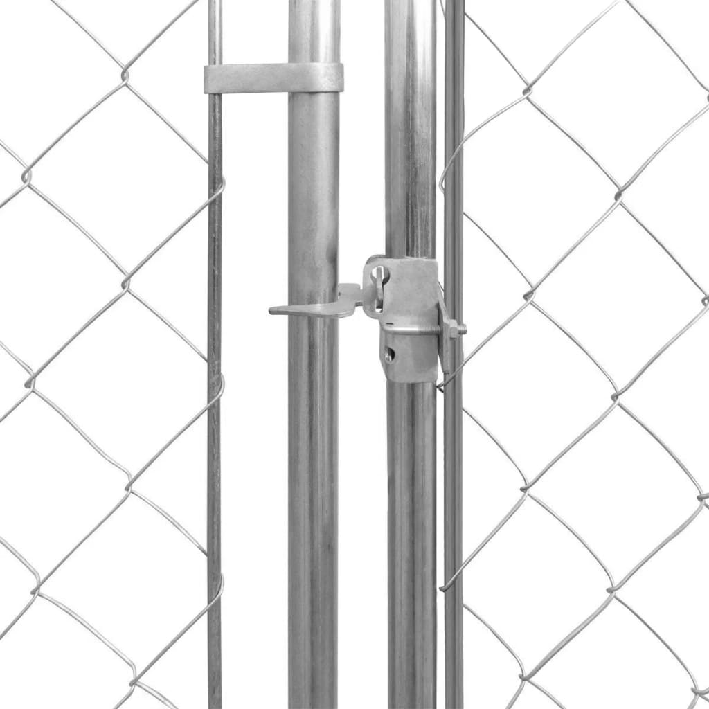 Vidaxl Dog Kennel pour l'extérieur 570x570x185 cm en acier galvanisé