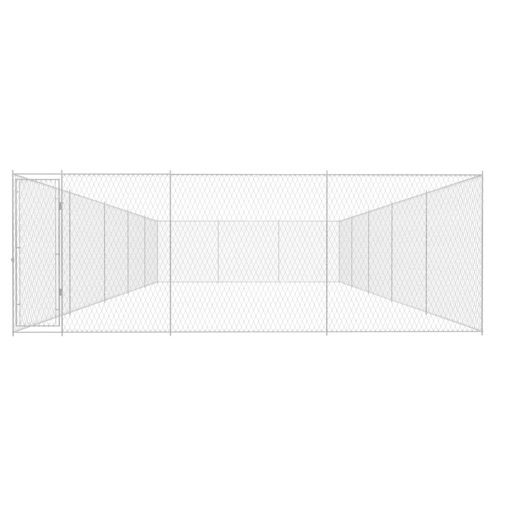 Vidaxl dog kennel for outside 950x570x185 cm galvanized steel
