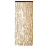 Cortina de mosca vidaxl 56x185 cm chenille bege