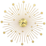 Vidaxl wall clock 70 cm metal gold colored