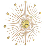 Vidaxl wall clock 70 cm metal gold colored