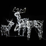 Vidaxl 3 partes de iluminação de natal rendieren 229 LEDs