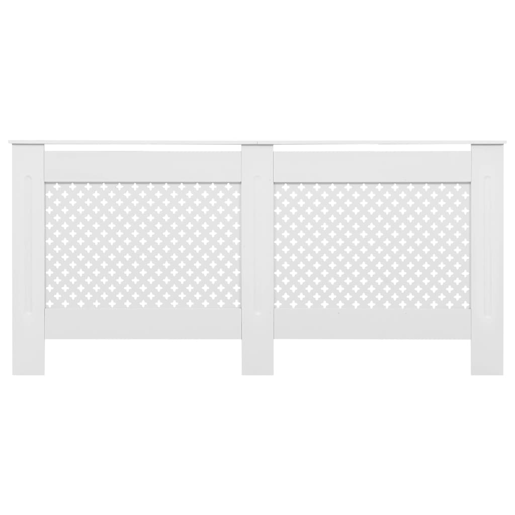 VIDAXL -Radiatorkonstruktion 172x19x81.5 cm MDF Weiß