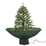 Vidaxl Christmas tree Snowing with umbrellasis 75 cm green