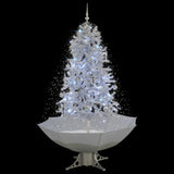 Vidaxl Weihnachtsbaum schneit mit Regenschirme 170 cm Weiß