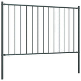 Panel HEK Vidaxl z słupkami 1,7x1,25 m stalowej antracytu z proszkiem