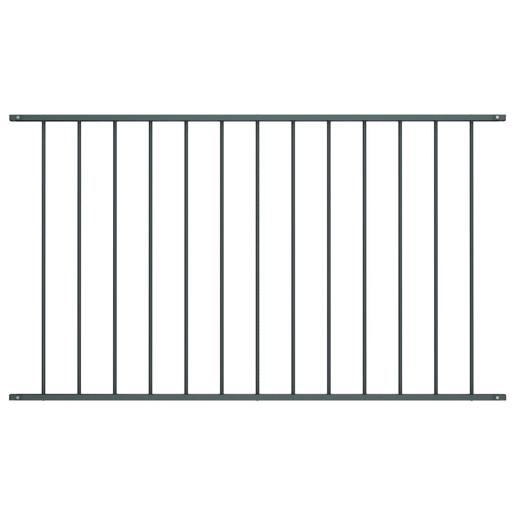 Vidaxl Hek panel 1.7x1.25 m powder -coated steel anthracite