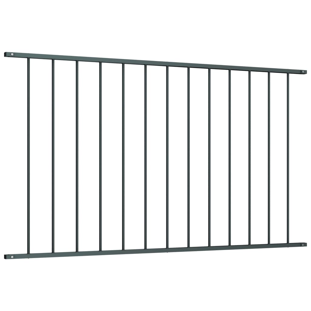 Vidaxl Hek panel 1.7x1.25 m powder -coated steel anthracite