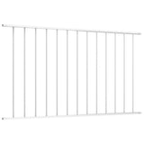 Vidaxl Hek -panel 1,7x1 m pulver -coated stål hvidt
