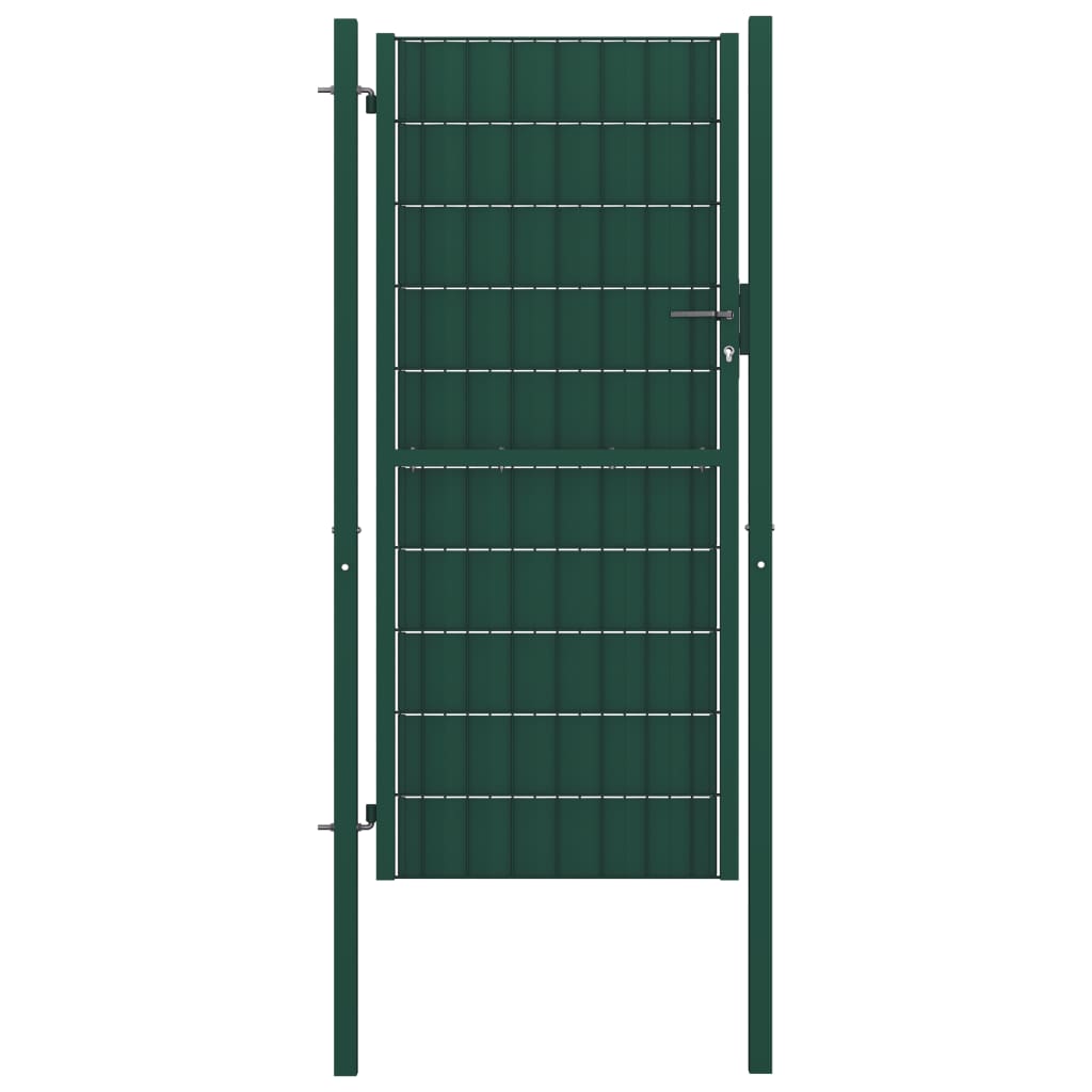 Port Vidaxl 100x164 cm PVC i stalowy zielony