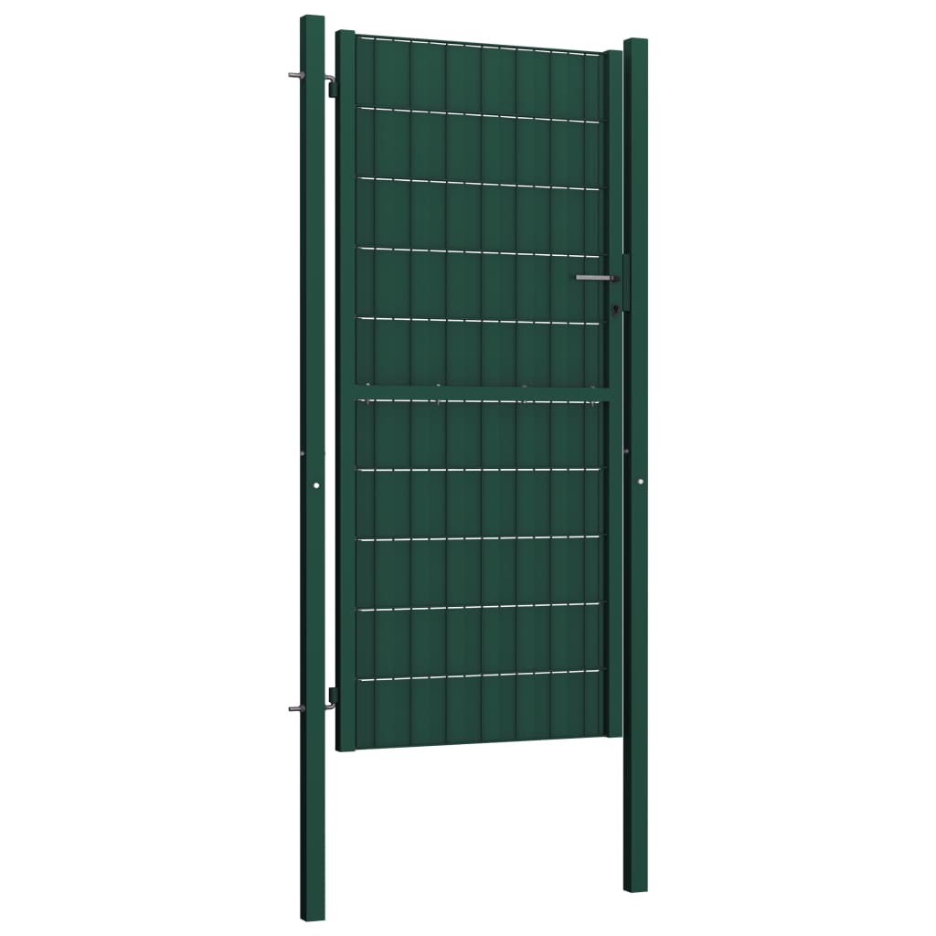 Port Vidaxl 100x164 cm PVC i stalowy zielony