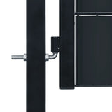 VODAXL vrata 100x101 cm PVC in jekleni antracit -