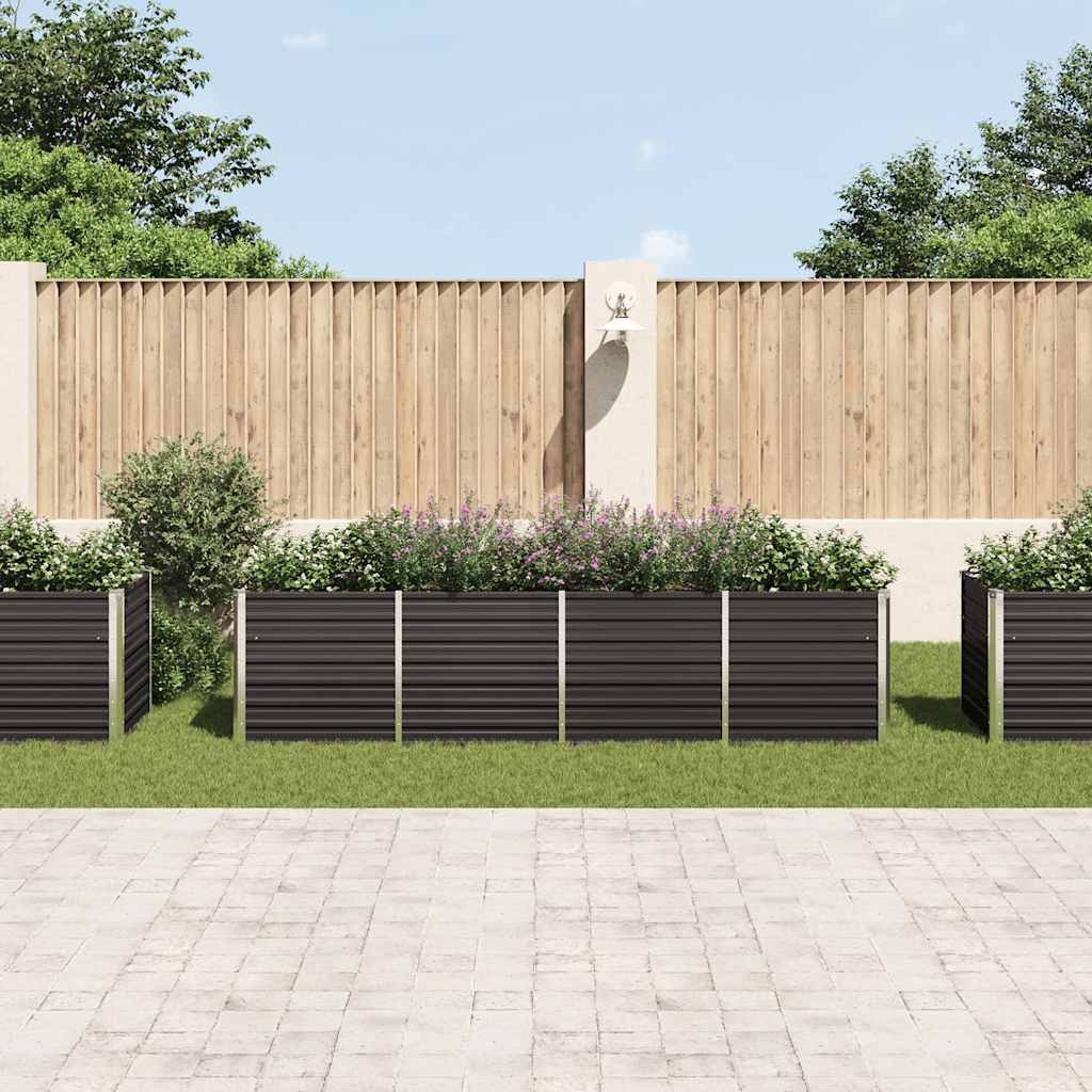 Spanter Vidaxl zvedl 320x80x77 cm galvanizovaný ocelový antracit