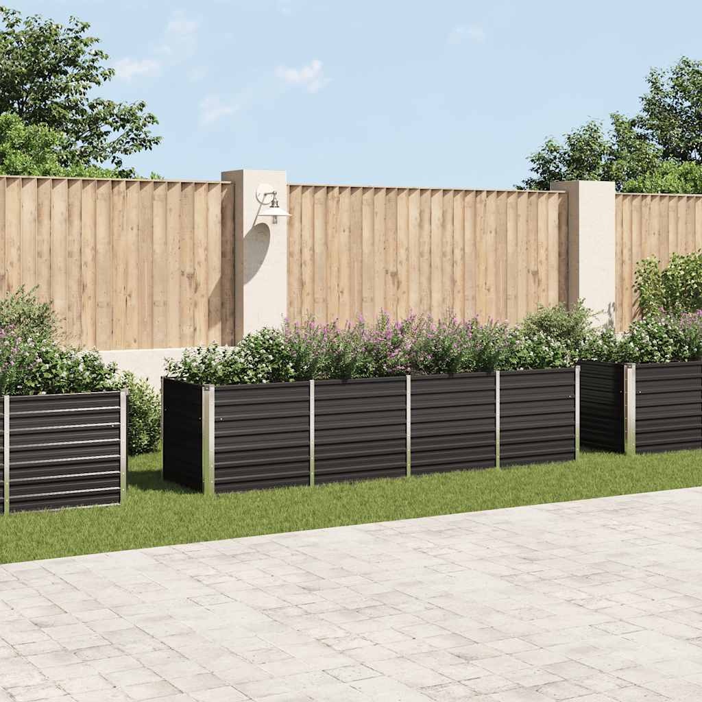 Spanter Vidaxl zvedl 320x80x77 cm galvanizovaný ocelový antracit