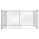 Vidaxl Hond Kennel fir dobausse 383x383x18 cm