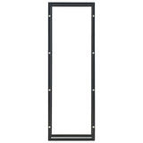 Vidaxl pejs 50x20x150 cm stål sort