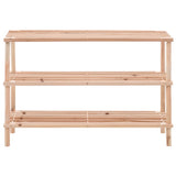 VidaXL shoe rack 3-layer solid pinewood