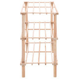 VidaXL shoe rack 3-layer solid pinewood