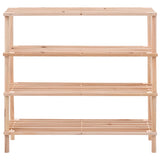 Vidaxl shoe rack 4-layer solid pinewood