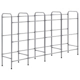 Úložný stojan Vidaxl pro 12 beden 190x33x116 cm Silver Colored