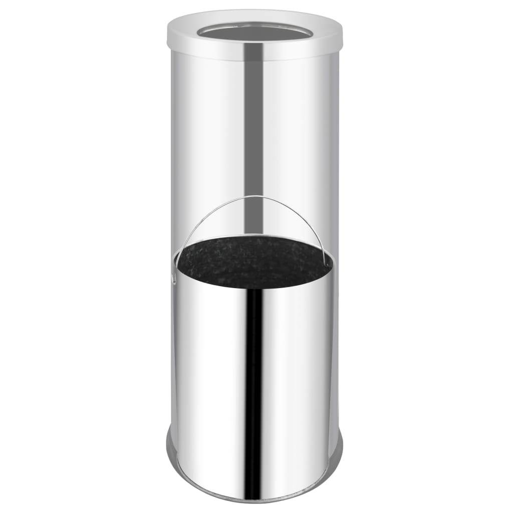 Vidaxl Waste Bin Hotel 32 L Rustfrit stål