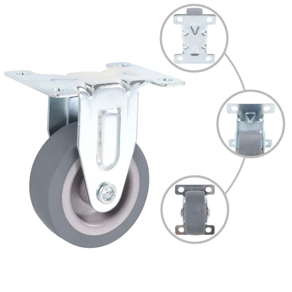 Vidaxl 12 Wheels fisso 50 mm