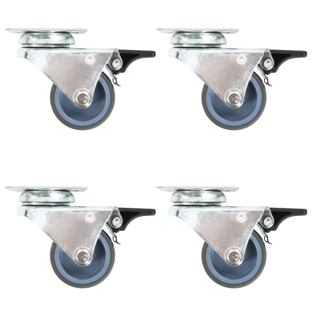 Vidaxl 8 St Swivel Wheels dvojno 50 mm
